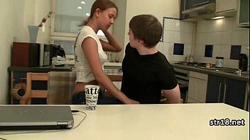 Young dude destroying 18-years old horny girl'_s pussy