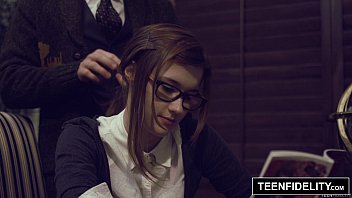 TEENFIDELITY - Schoolgirl Cutie Alaina Dawson Creampied on Teacher'_s Desk